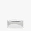 Portefeuille à chaîne en cuir miroir métallisé Portefeuille à chaîne en cuir miroir métallisé