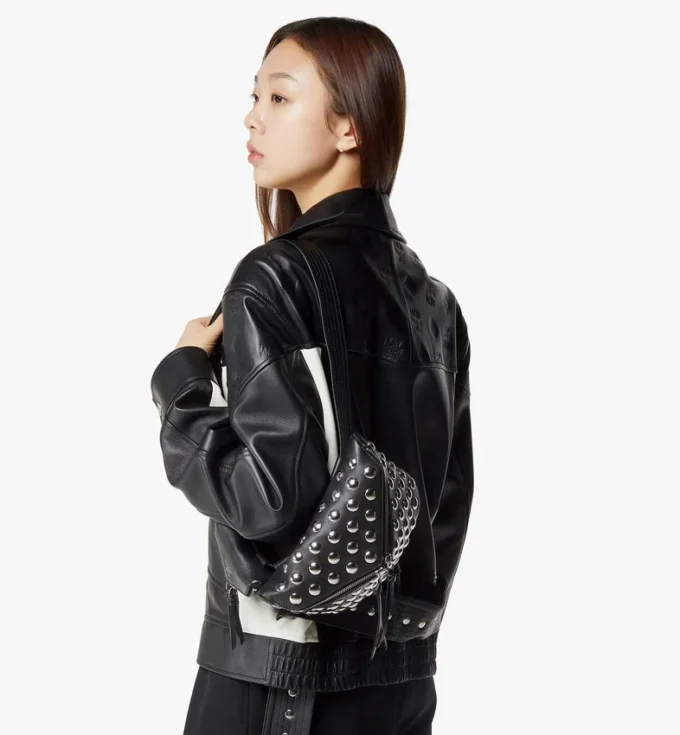 Sac banane Diamant 3D en cuir d&rsquo;agneau Galactic Gala