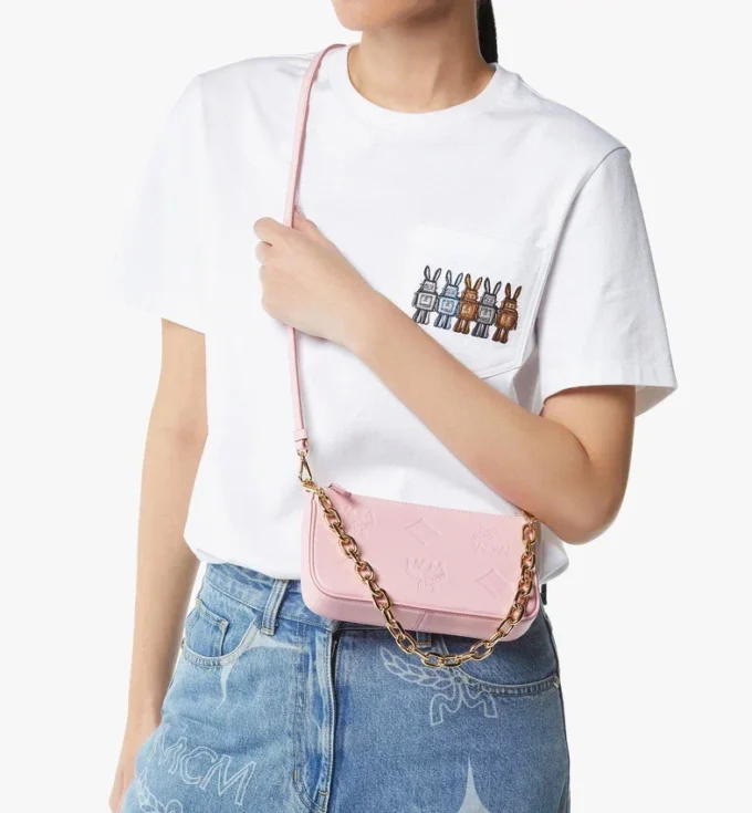 Sac à bandoulière Aren Chain en cuir Maxi Monogram