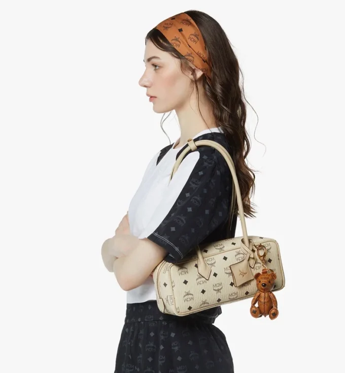Sac à bandoulière Aren East West en Visetos