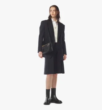 Sac à bandoulière Diamant 3D en cuir de chèvre