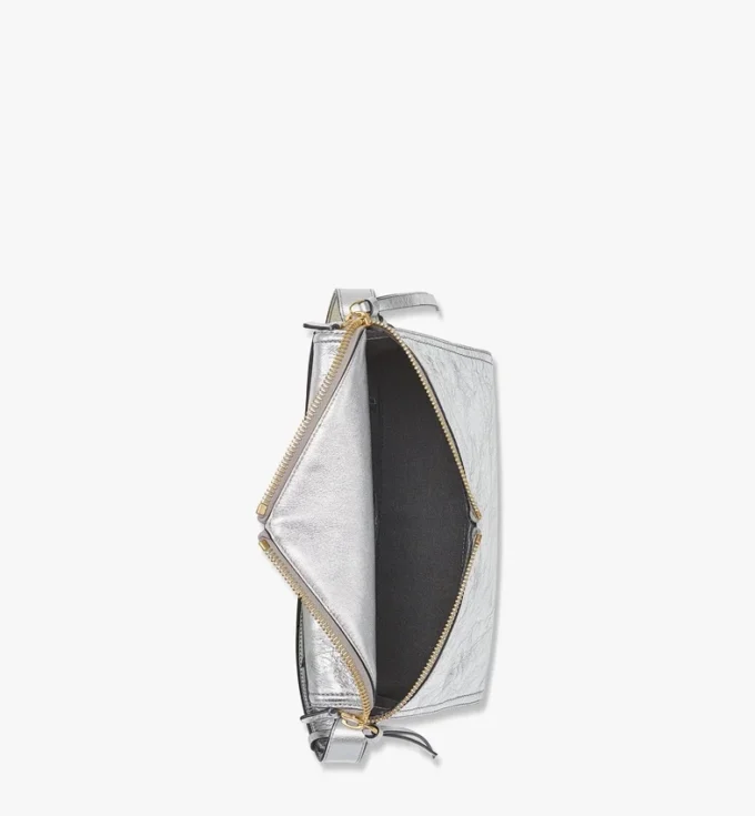 Sac à bandoulière Diamant 3D en cuir de veau métallisé Sac à bandoulière Diamant 3D en cuir de veau métallisé