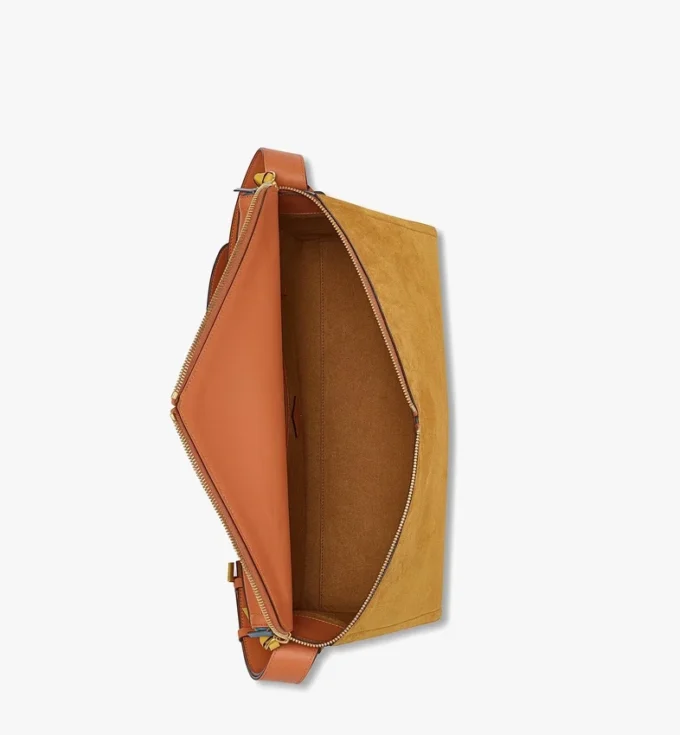 Sac à bandoulière Diamant 3D en daim et cuir de veau Sac à bandoulière Diamant 3D en daim et cuir de veau