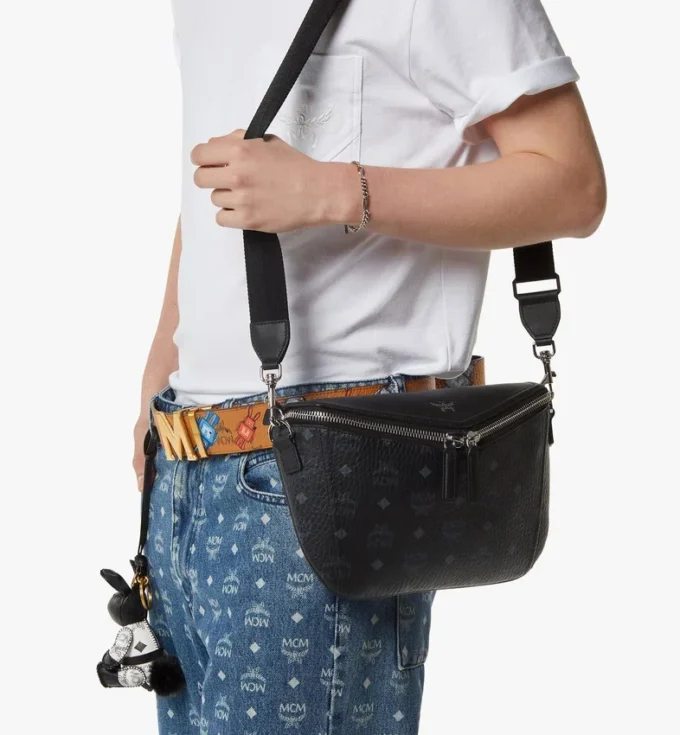 Sac à bandoulière Diamant 3D en mélange de cuir Visetos Sac à bandoulière Diamant 3D en mélange de cuir Visetos