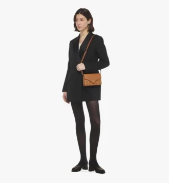 Sac à bandoulière Diamond en cuir Visetos mélangé