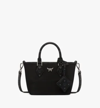 Sac cabas Aren en nylon recyclé et cuir imprimé monogramme
