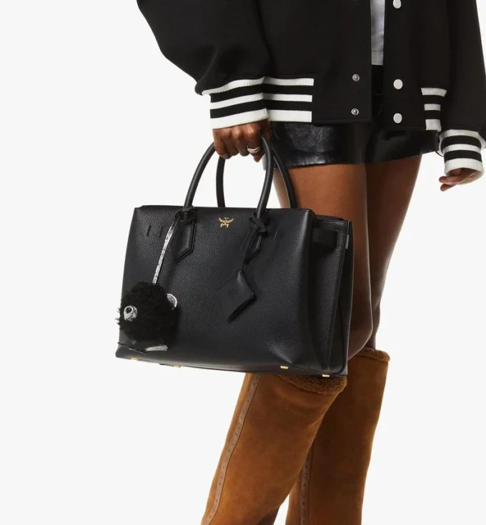 Sac cabas Milla en cuir grainé
