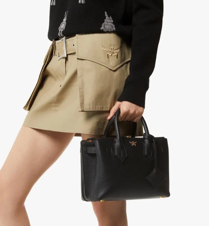 Sac cabas Milla en cuir grainé Sac cabas Milla en cuir grainé