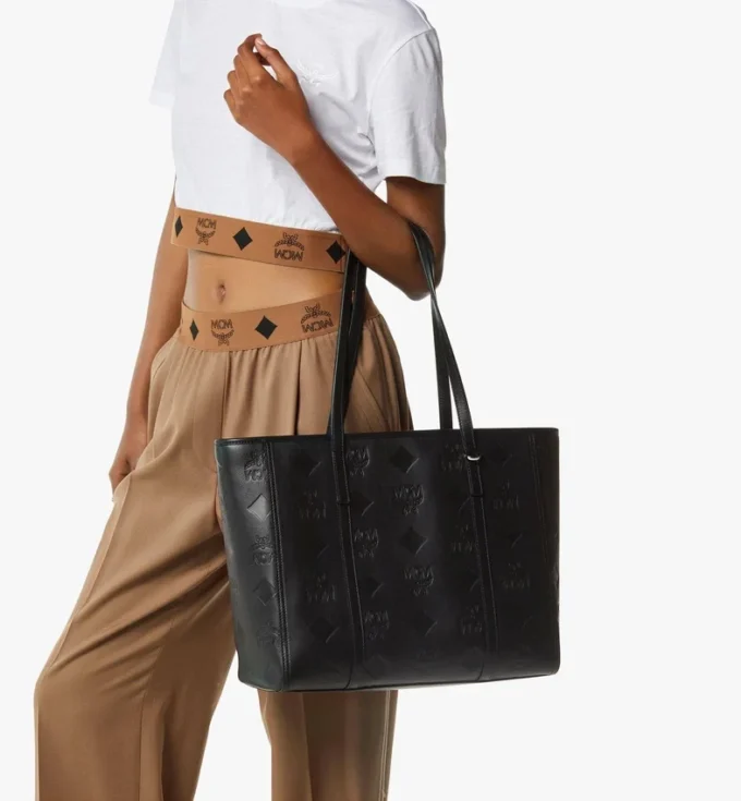 Sac cabas Toni à fermeture éclair sur le dessus en cuir Maxi Monogram Sac cabas Toni à fermeture éclair sur le dessus en cuir Maxi Monogram