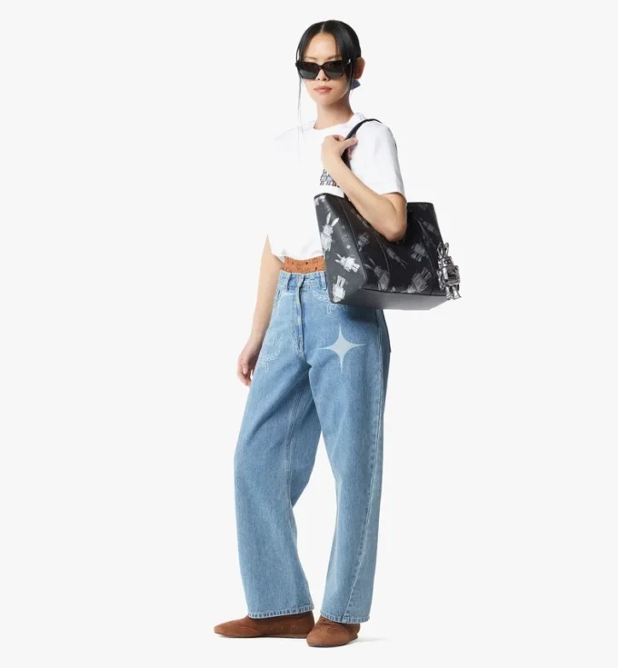 Sac cabas Toni Shopper à fermeture zippée en Visetos Rabot Sac cabas Toni Shopper à fermeture zippée en Visetos Rabot