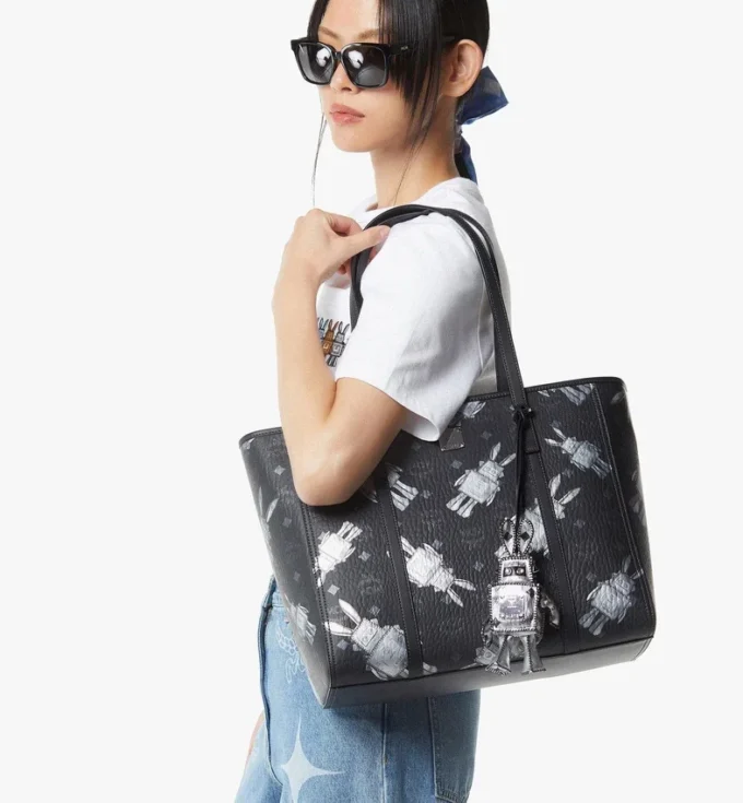 Sac cabas Toni Shopper à fermeture zippée en Visetos Rabot Sac cabas Toni Shopper à fermeture zippée en Visetos Rabot