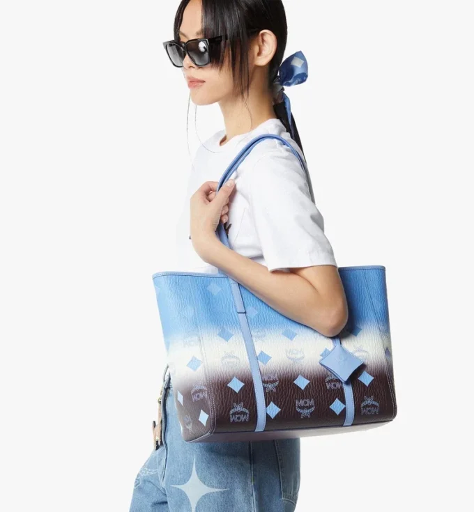 Sac cabas Toni Shopper à fermeture zippée sur le dessus, en toile Visetos dégradée