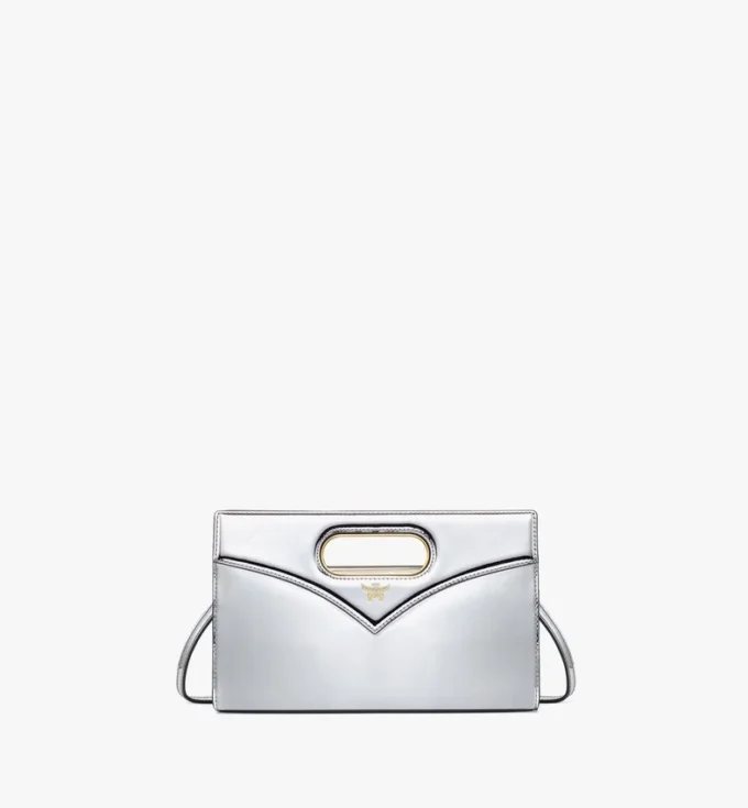 Sac Diamond en cuir miroir métallisé