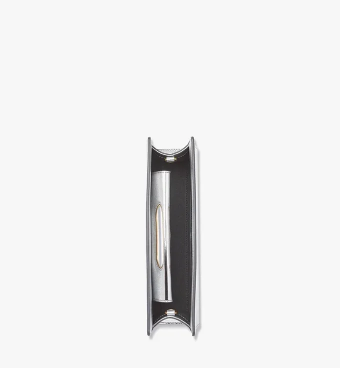 Sac Diamond en cuir miroir métallisé