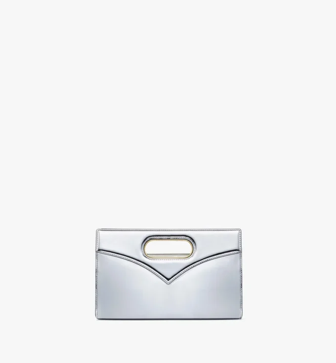 Sac Diamond en cuir miroir métallisé