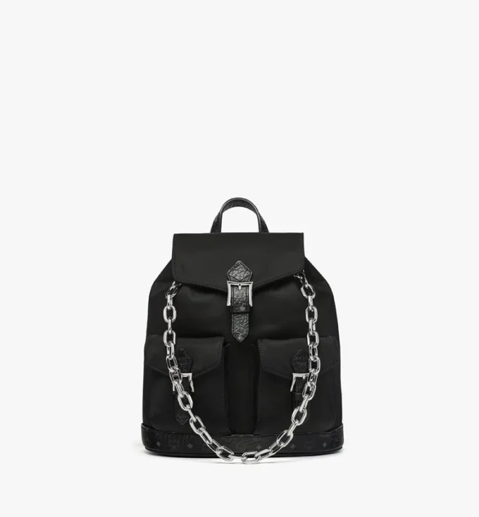 Sac à dos à cordon Aren en Econyl® et cuir Sac à dos à cordon Aren en Econyl® et cuir