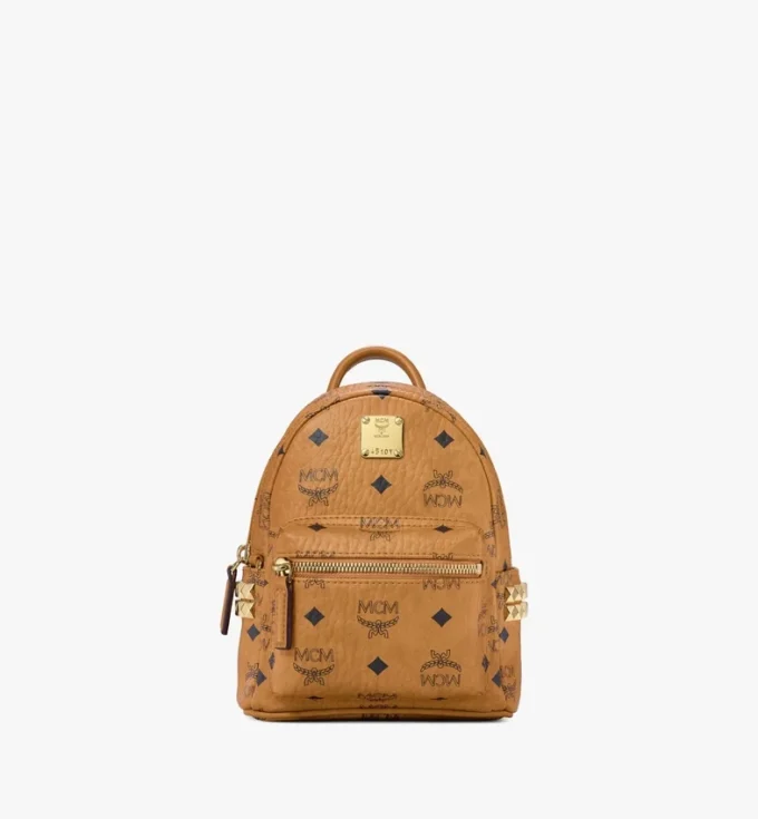 Sac à dos Stark Bebe Boo à clous sur les côtés en Visetos Sac à dos Stark Bebe Boo à clous sur les côtés en Visetos