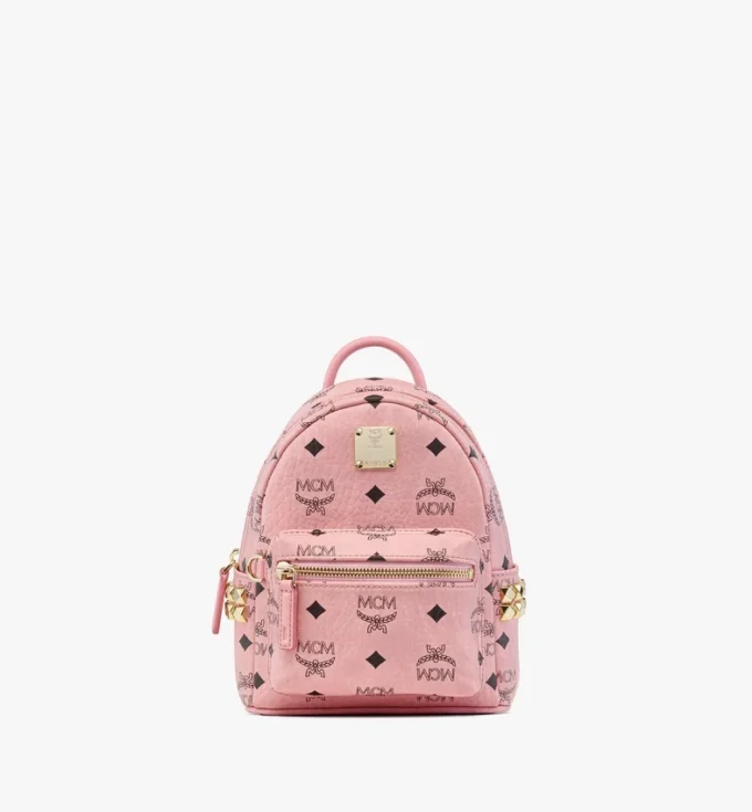 Sac à dos Stark Bebe Boo à clous sur les côtés en Visetos Sac à dos Stark Bebe Boo à clous sur les côtés en Visetos