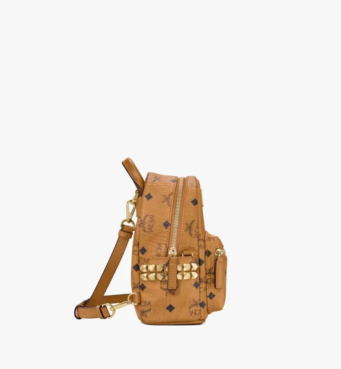 Sac à dos Stark Bebe Boo à clous sur les côtés en Visetos Sac à dos Stark Bebe Boo à clous sur les côtés en Visetos