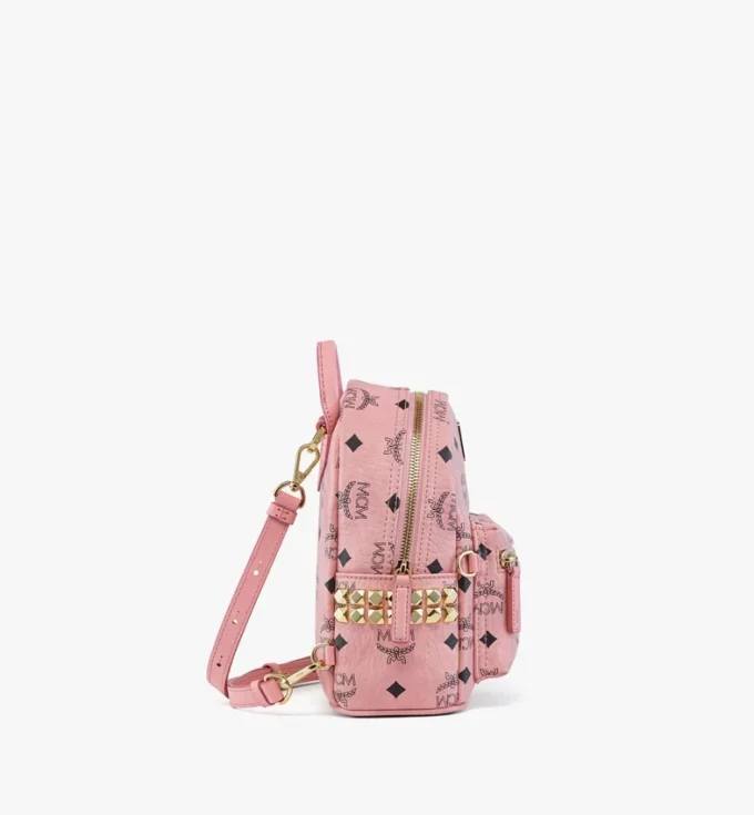 Sac à dos Stark Bebe Boo à clous sur les côtés en Visetos Sac à dos Stark Bebe Boo à clous sur les côtés en Visetos