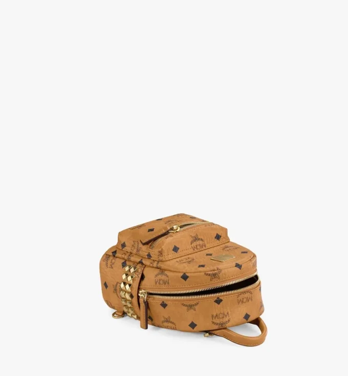Sac à dos Stark Bebe Boo à clous sur les côtés en Visetos Sac à dos Stark Bebe Boo à clous sur les côtés en Visetos