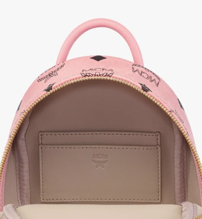 Sac à dos Stark Bebe Boo à clous sur les côtés en Visetos Sac à dos Stark Bebe Boo à clous sur les côtés en Visetos