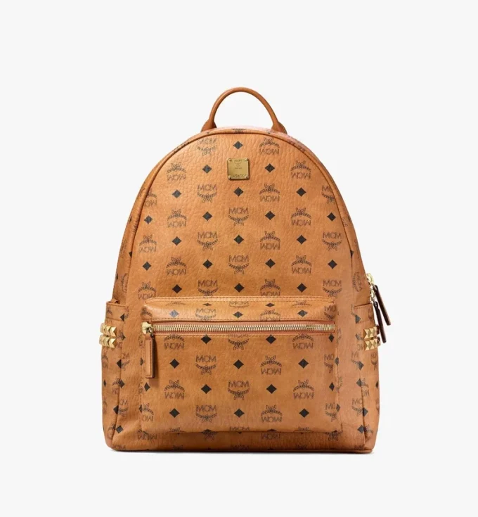Sac à dos Stark à clous latéraux en Visetos