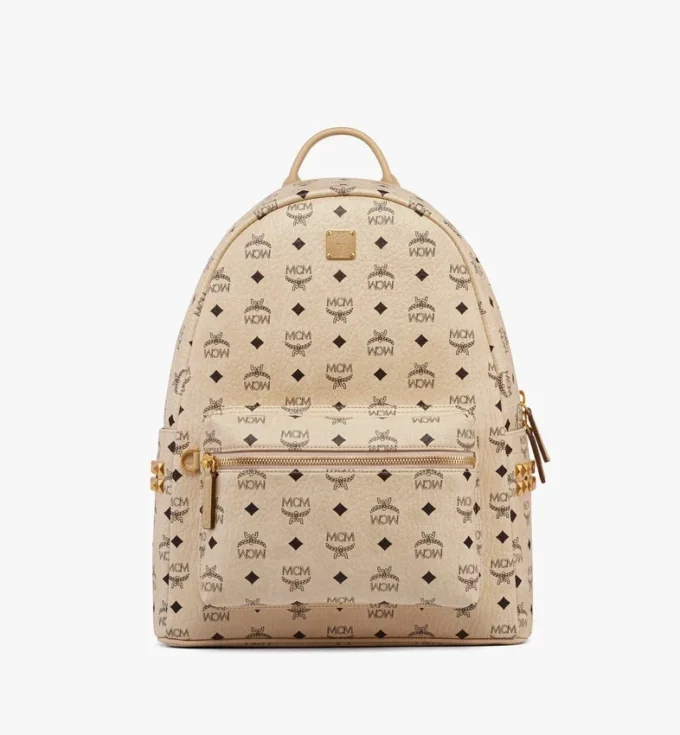 Sac à dos Stark à clous latéraux en Visetos Sac à dos Stark à clous latéraux en Visetos