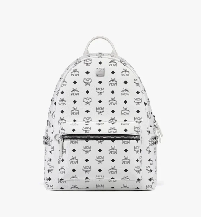 Sac à dos Stark à clous latéraux en Visetos Sac à dos Stark à clous latéraux en Visetos