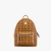 Sac à dos Stark à clous latéraux en Visetos