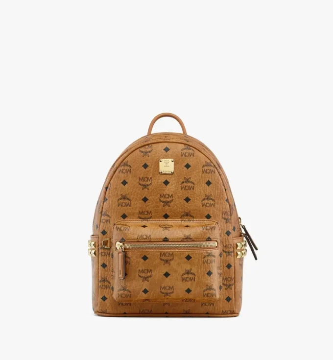 Sac à dos Stark à clous latéraux en Visetos