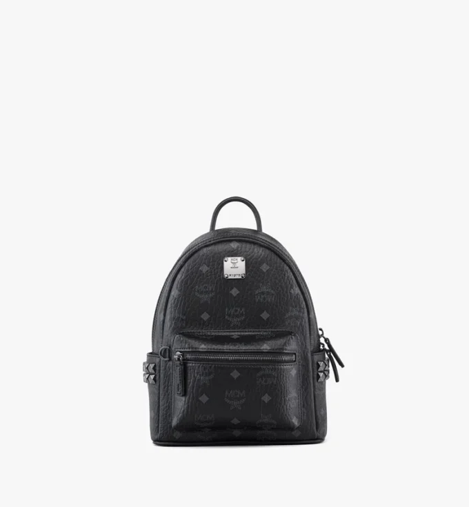 Sac à dos Stark à clous latéraux en Visetos Sac à dos Stark à clous latéraux en Visetos