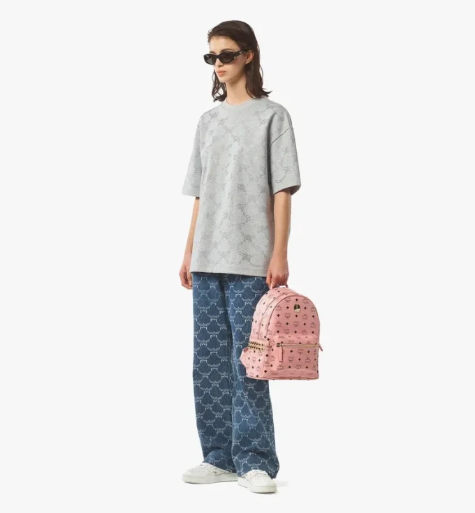 Sac à dos Stark à clous latéraux en Visetos