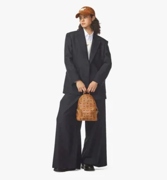 Sac à dos Stark à clous latéraux en Visetos
