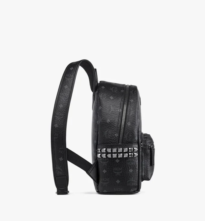 Sac à dos Stark à clous latéraux en Visetos