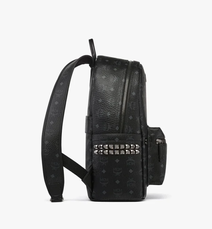 Sac à dos Stark à clous latéraux en Visetos Sac à dos Stark à clous latéraux en Visetos