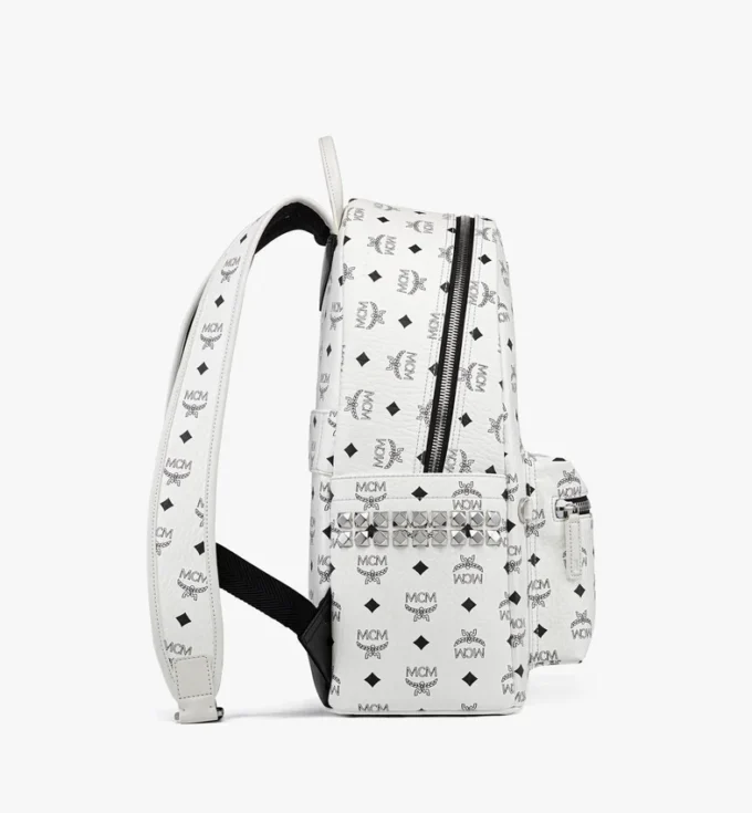 Sac à dos Stark à clous latéraux en Visetos Sac à dos Stark à clous latéraux en Visetos