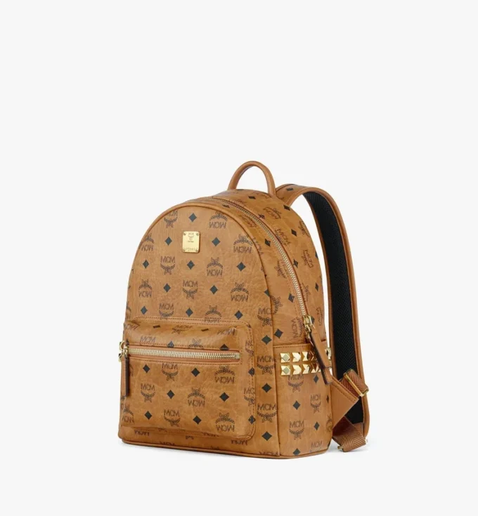 Sac à dos Stark à clous latéraux en Visetos