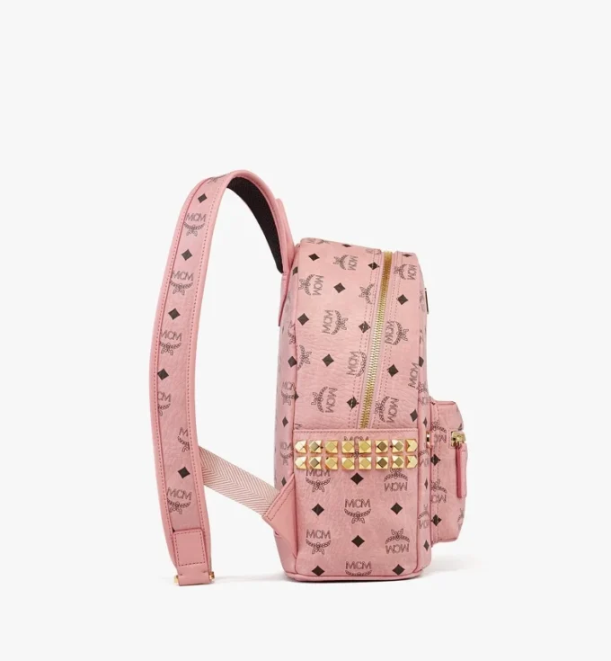 Sac à dos Stark à clous latéraux en Visetos
