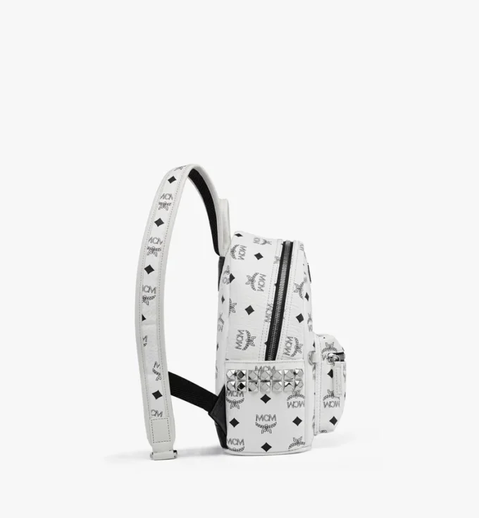 Sac à dos Stark à clous latéraux en Visetos Sac à dos Stark à clous latéraux en Visetos