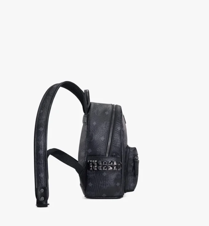 Sac à dos Stark à clous latéraux en Visetos Sac à dos Stark à clous latéraux en Visetos