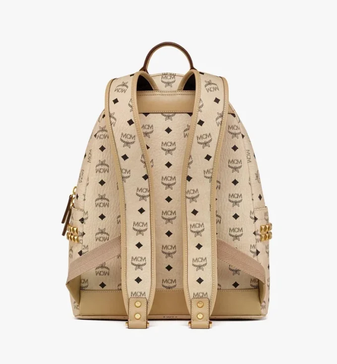 Sac à dos Stark à clous latéraux en Visetos