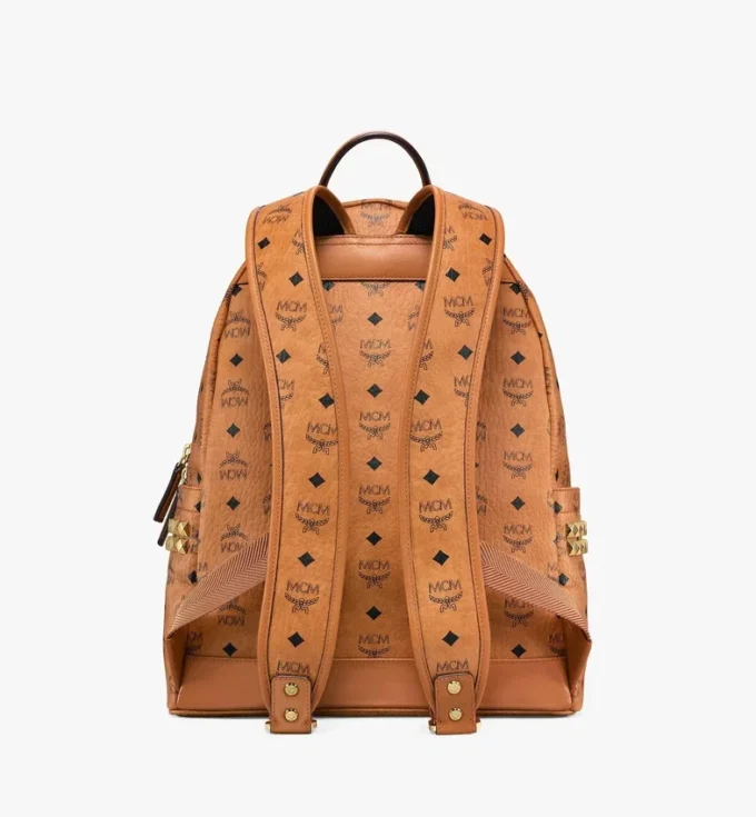 Sac à dos Stark à clous latéraux en Visetos