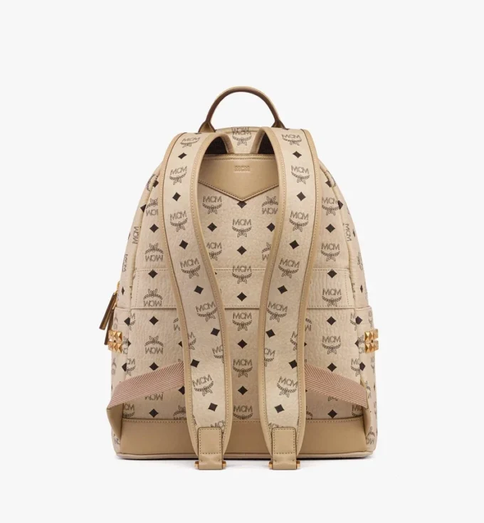 Sac à dos Stark à clous latéraux en Visetos Sac à dos Stark à clous latéraux en Visetos