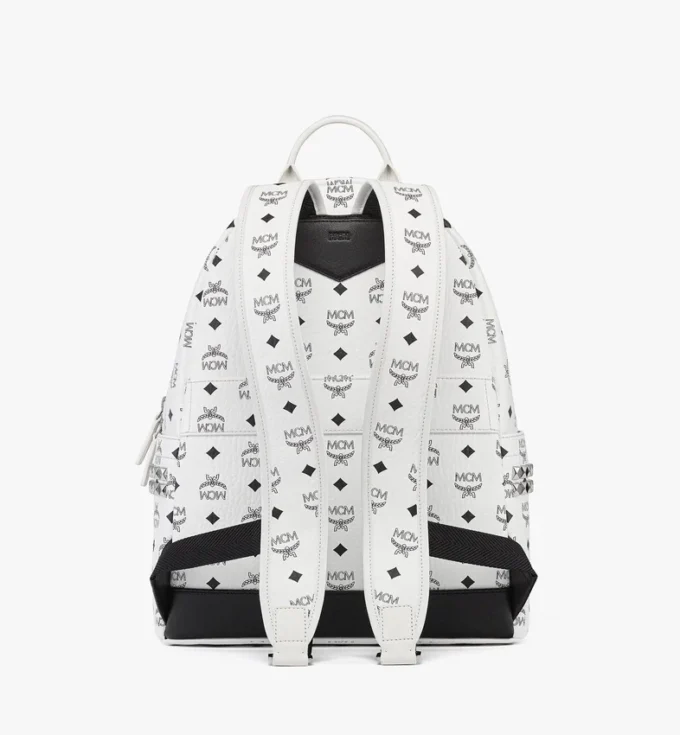 Sac à dos Stark à clous latéraux en Visetos Sac à dos Stark à clous latéraux en Visetos