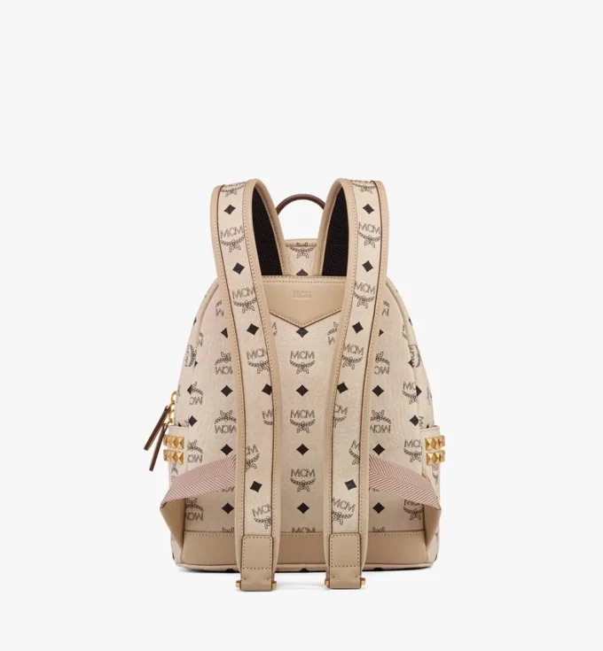 Sac à dos Stark à clous latéraux en Visetos
