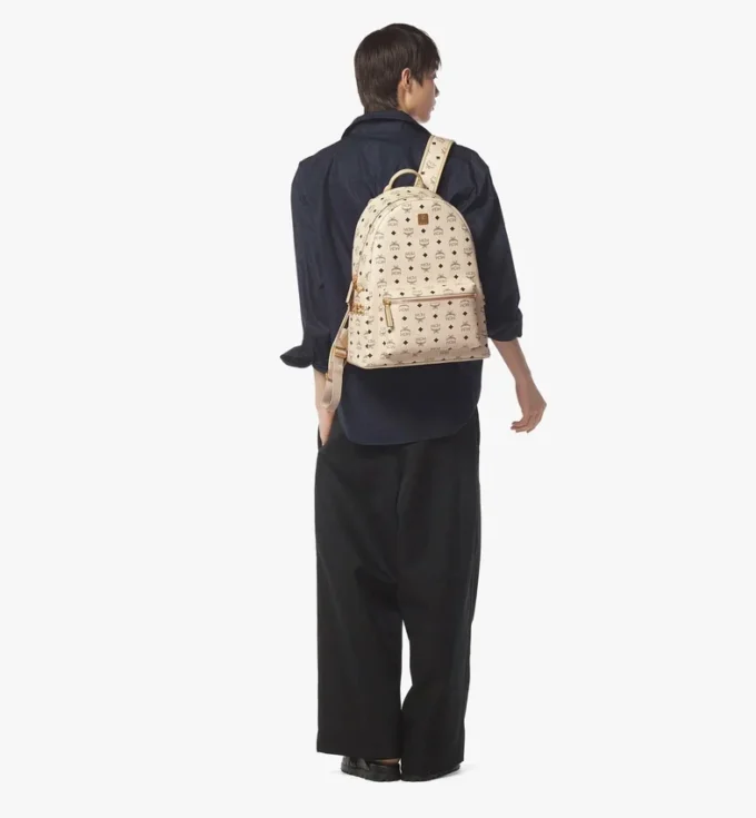 Sac à dos Stark à clous latéraux en Visetos