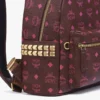 Sac à dos Stark à clous latéraux en Visetos