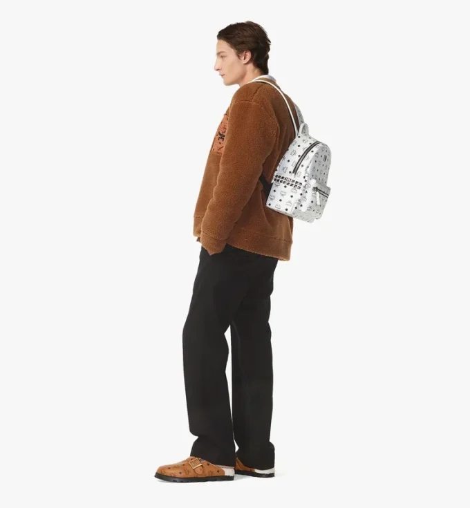 Sac à dos Stark à clous latéraux en Visetos
