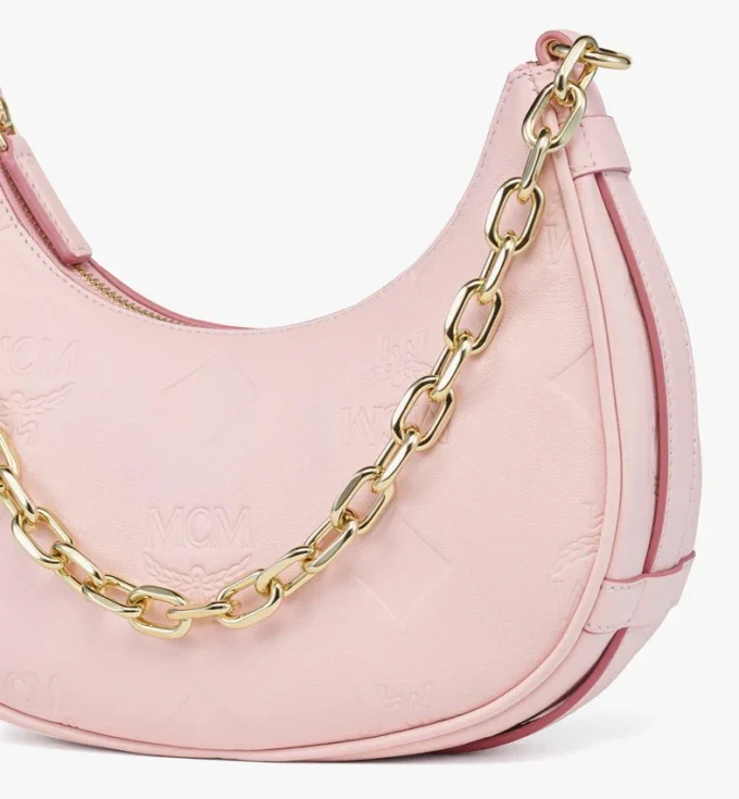 Sac hobo Aren Crescent en cuir Maxi Monogram